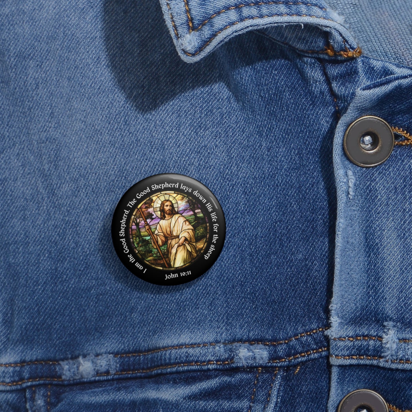 Good Shepherd Pin Button
