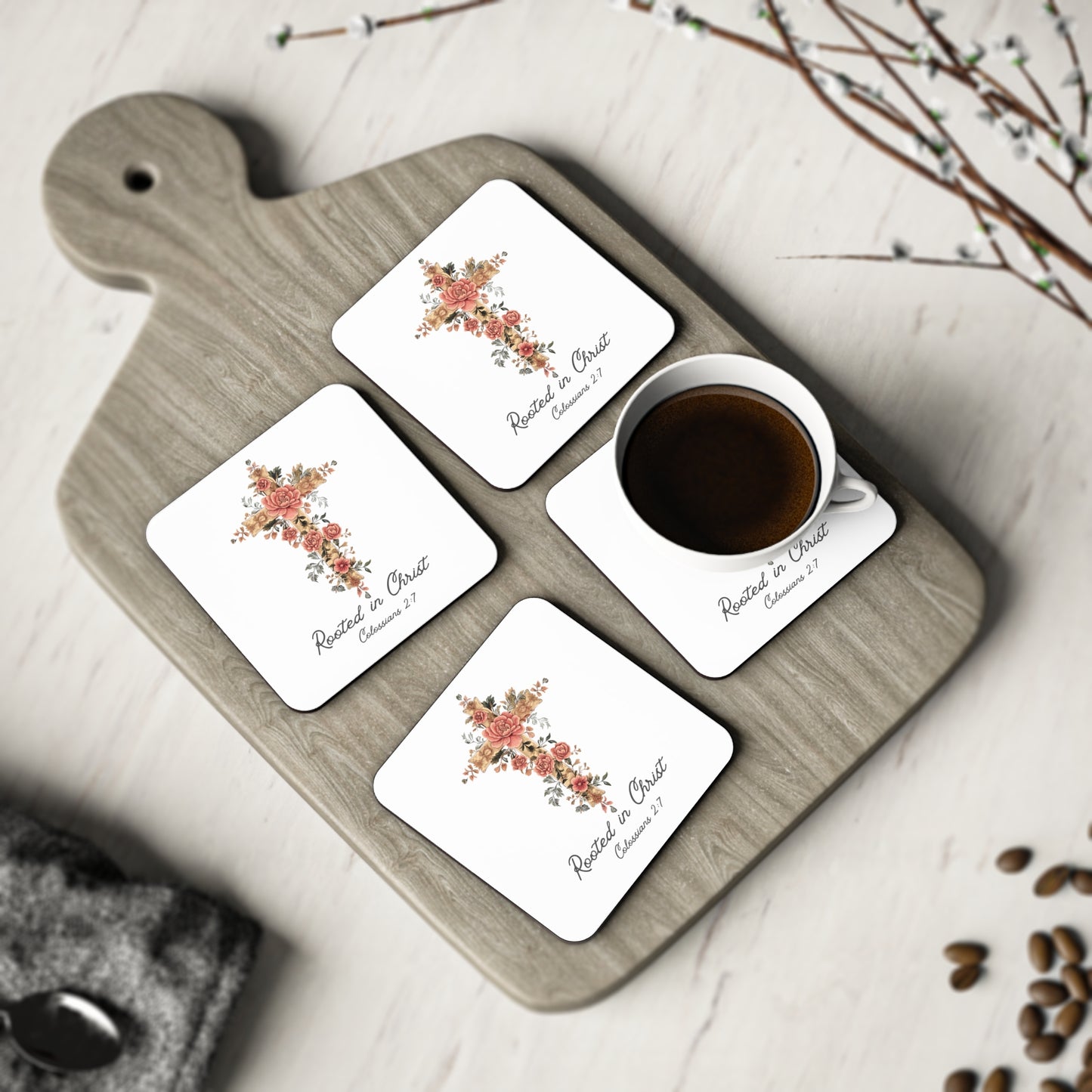 Rooted In Christ Coaster