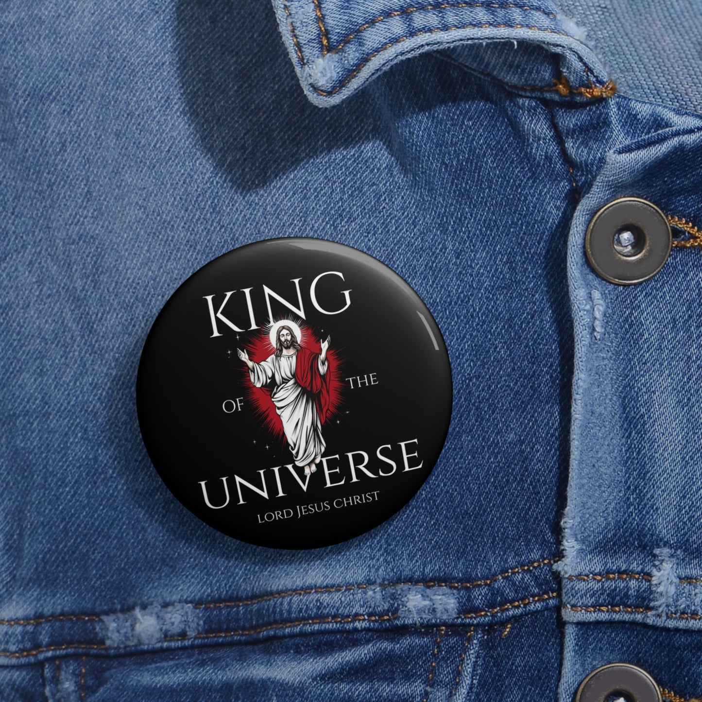 King Of The Universe Pin Button