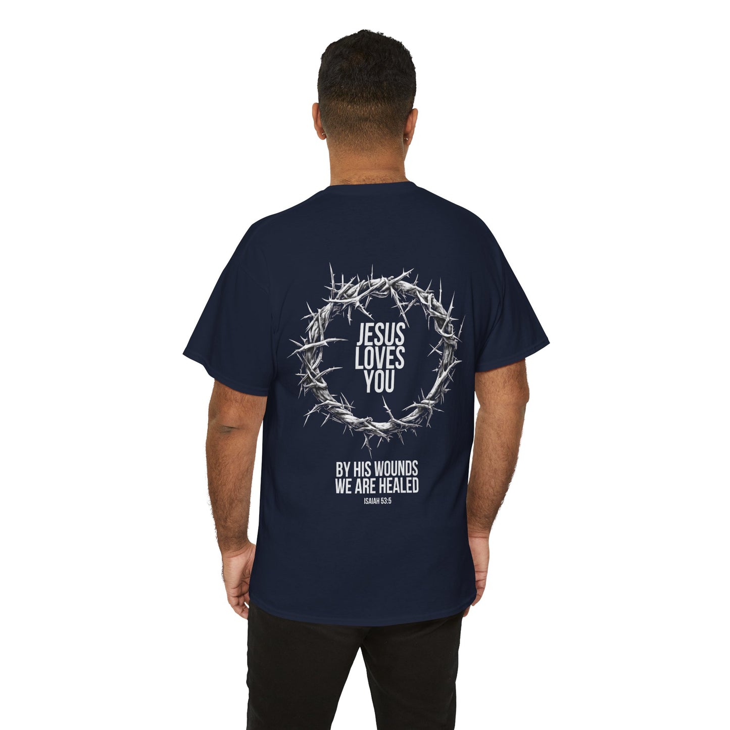 Jesus Loves You (Crown Of Thorns) Heavy Tee