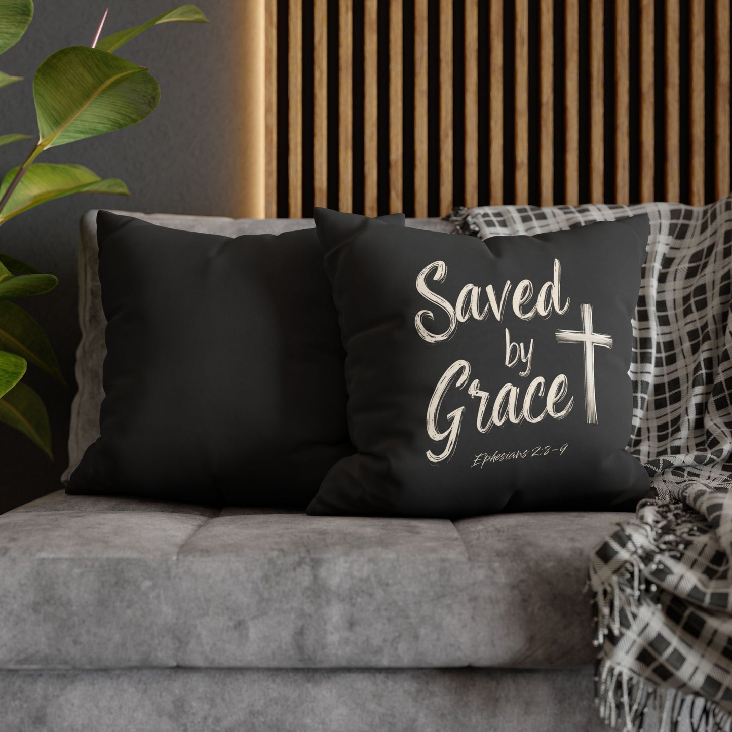 Saved by Grace Square Pillowcase