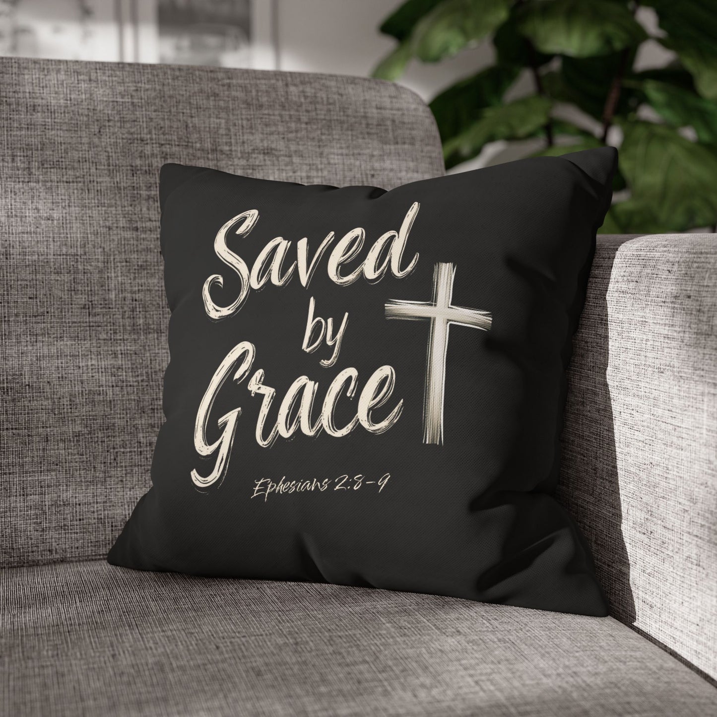 Saved by Grace Square Pillowcase