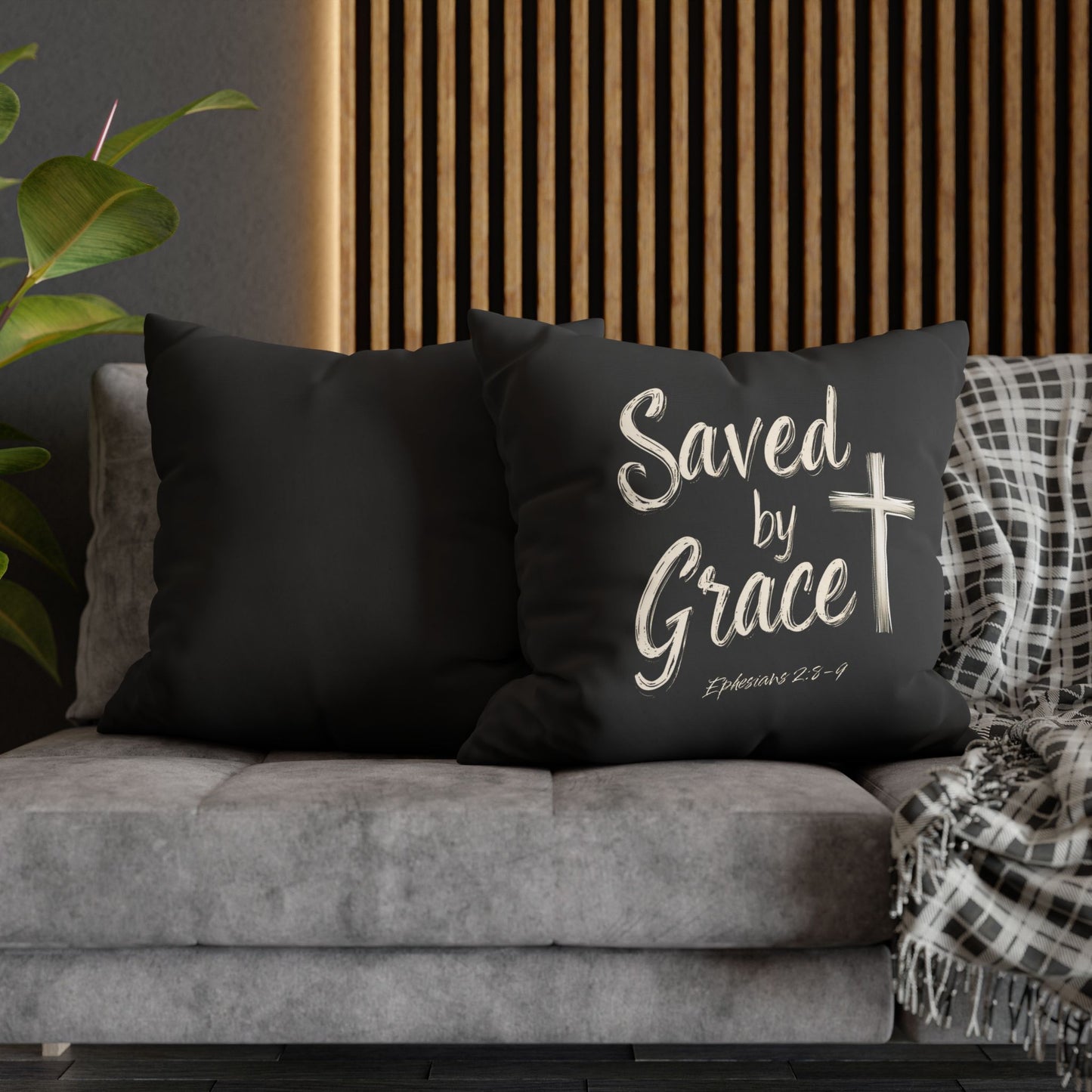 Saved by Grace Square Pillowcase