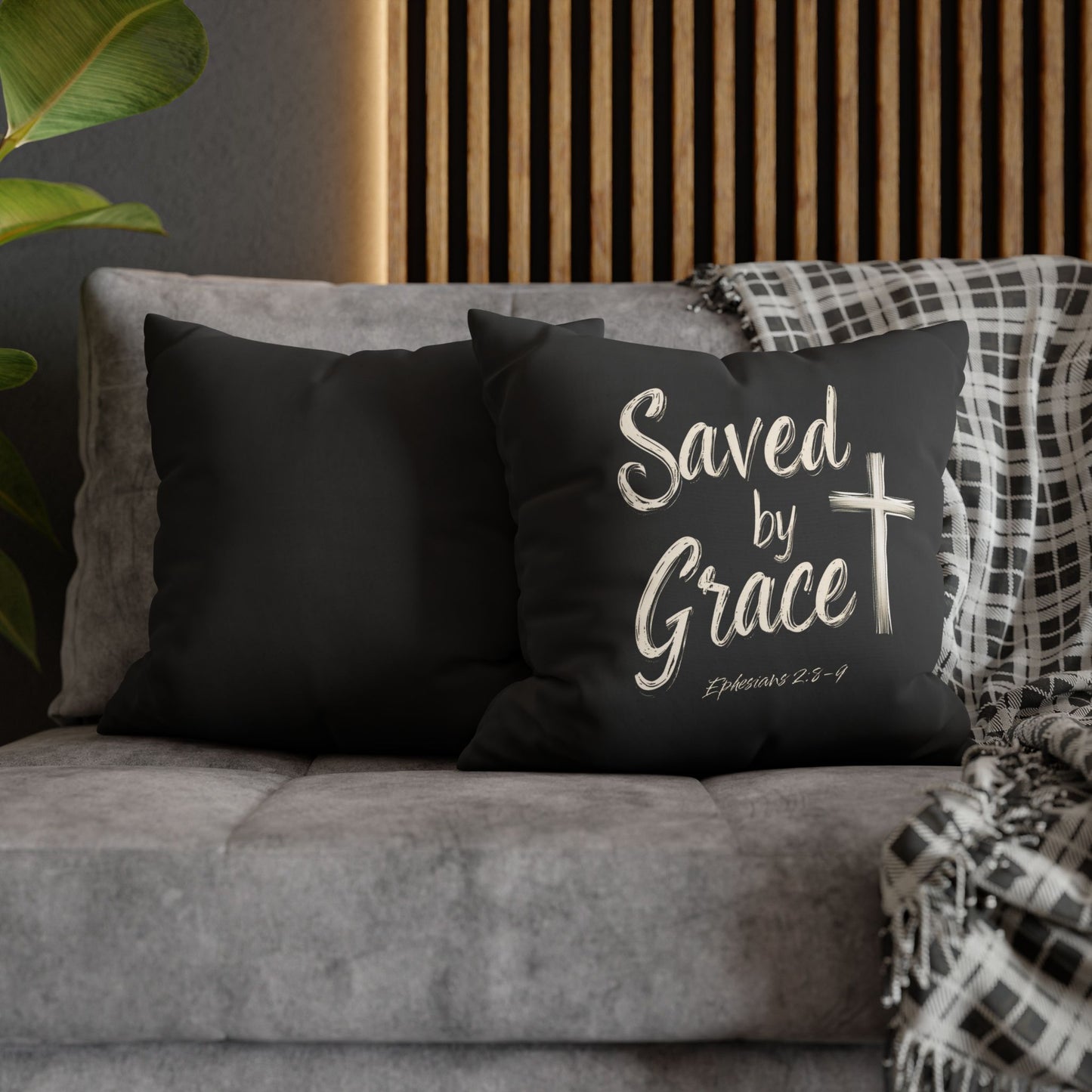 Saved by Grace Square Pillowcase
