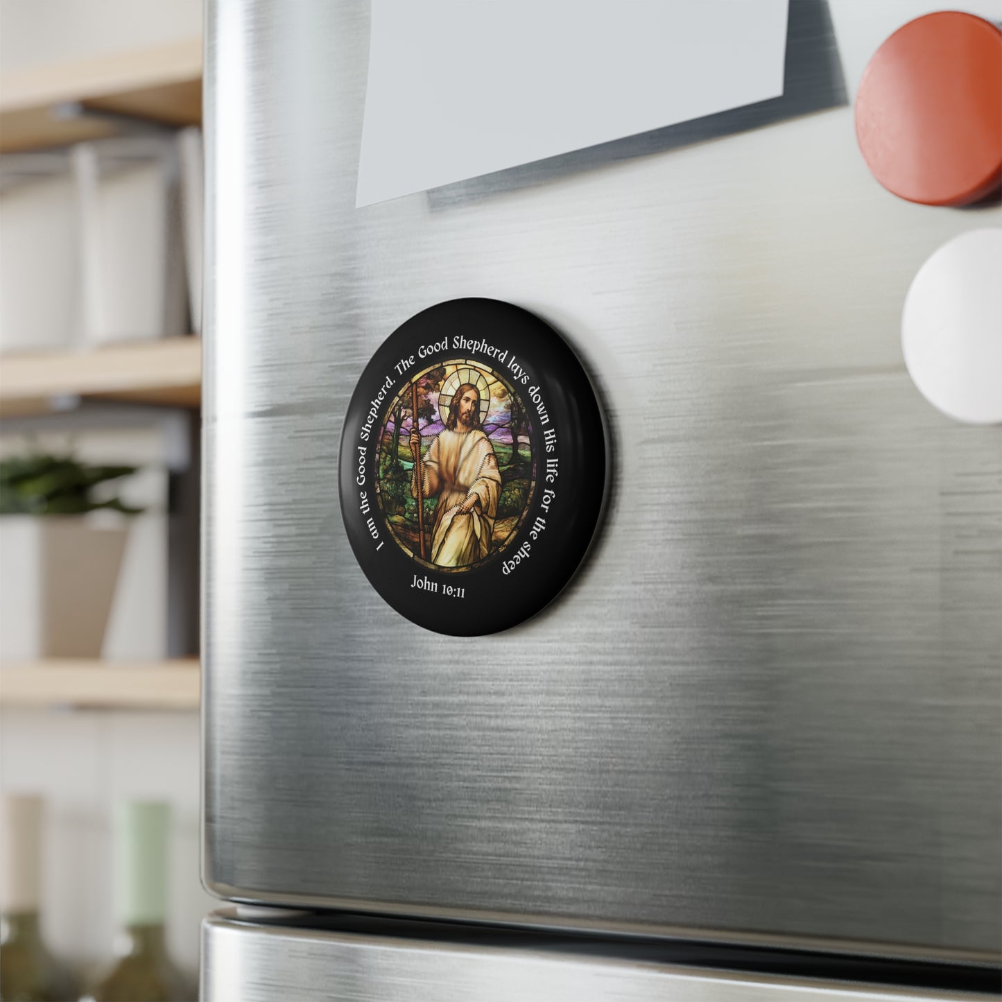 Good Shepherd Button Magnet