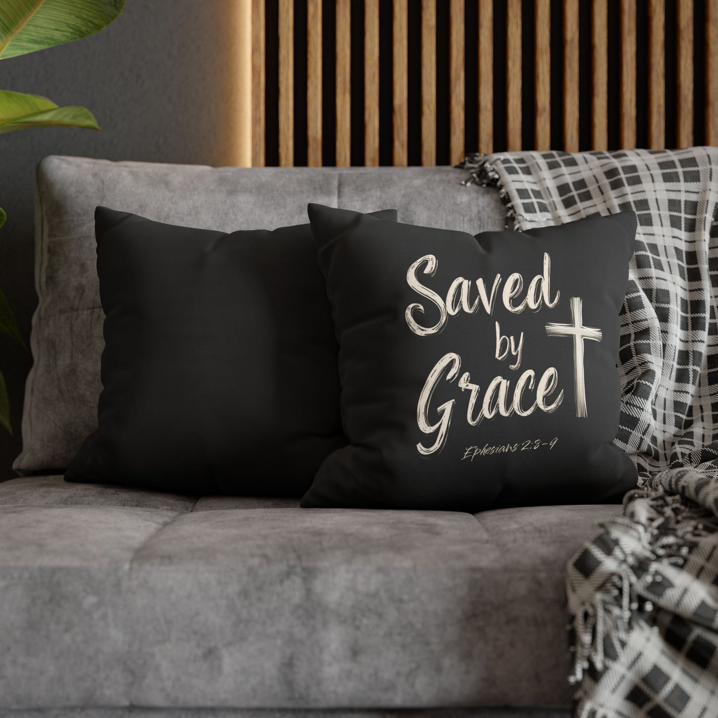 Saved by Grace Square Pillowcase