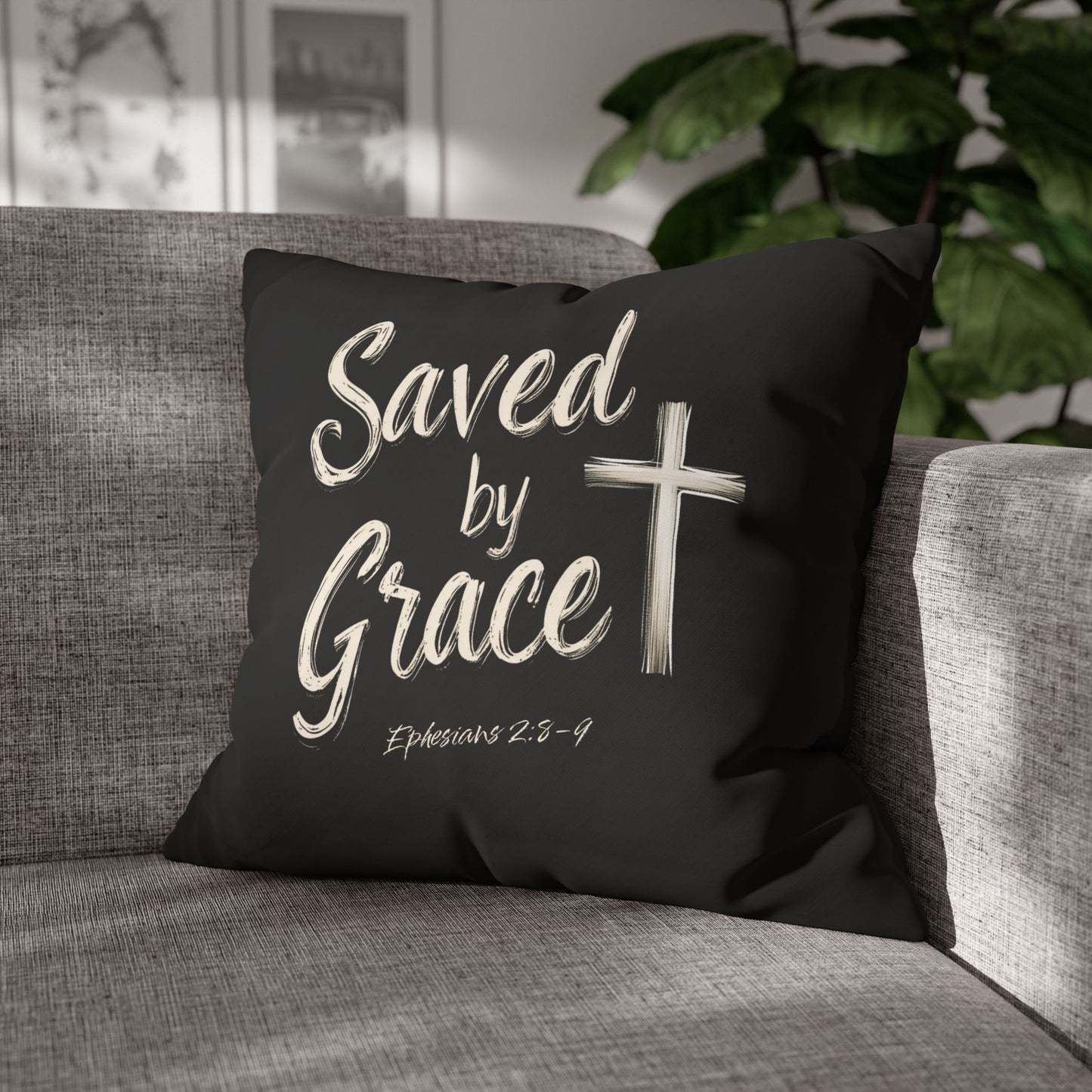 Saved by Grace Square Pillowcase