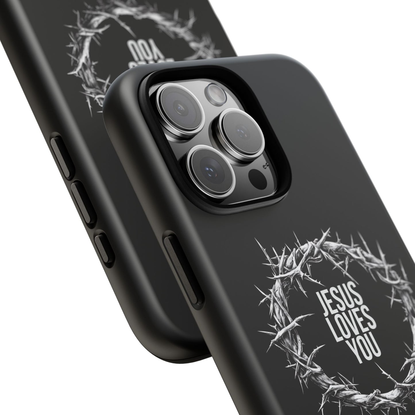 Jesus Loves You (Crown Of Thorns) Phone Case
