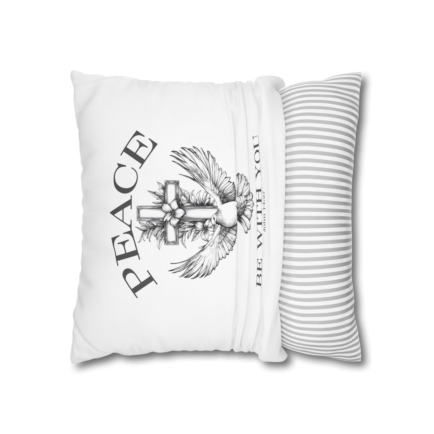 Peace Be With You Square Pillowcase