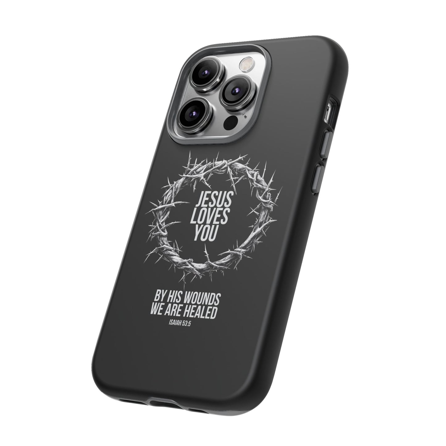 Jesus Loves You (Crown Of Thorns) Phone Case