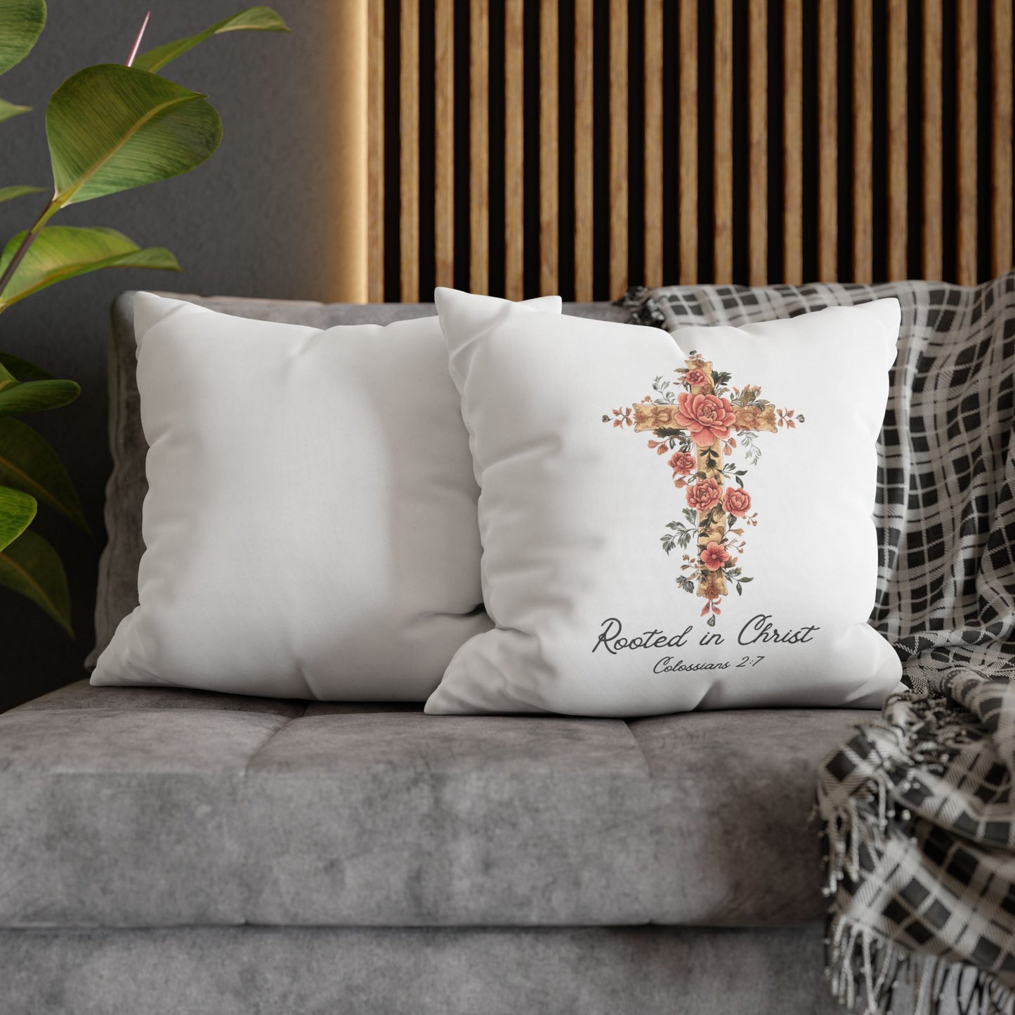 Rooted In Christ Square Pillowcase