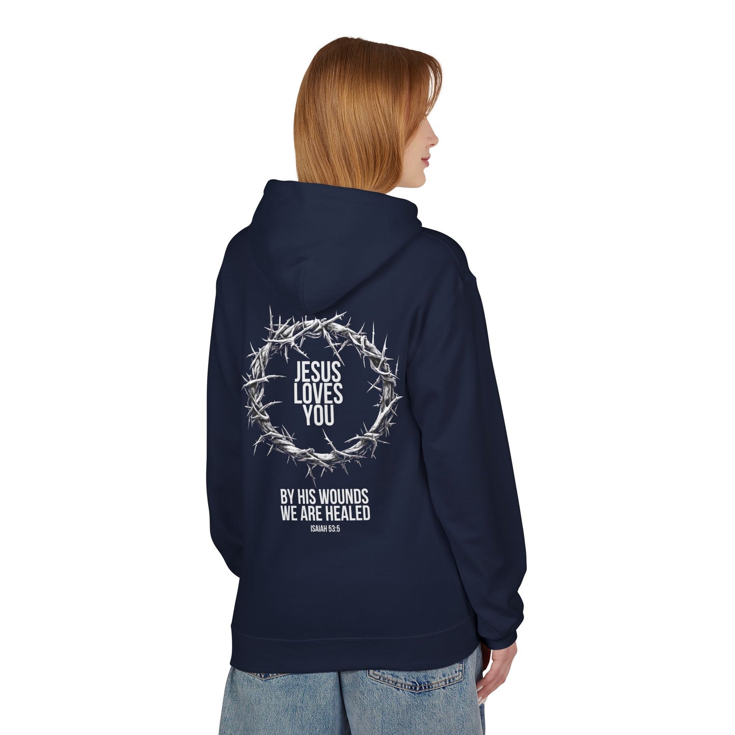 Jesus Loves You (Crown Of Thorns) Softstyle Hoodie