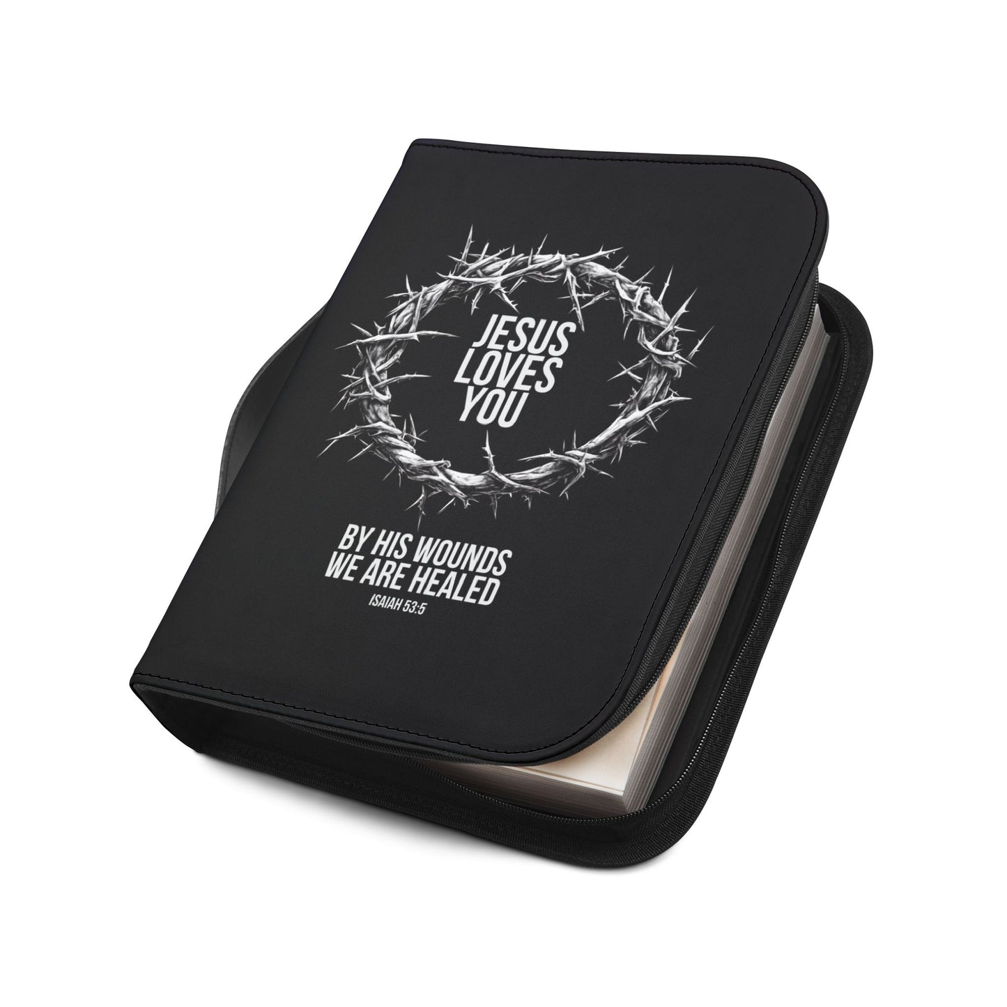 Jesus Loves You (Crown Of Thorns) Bible Cover