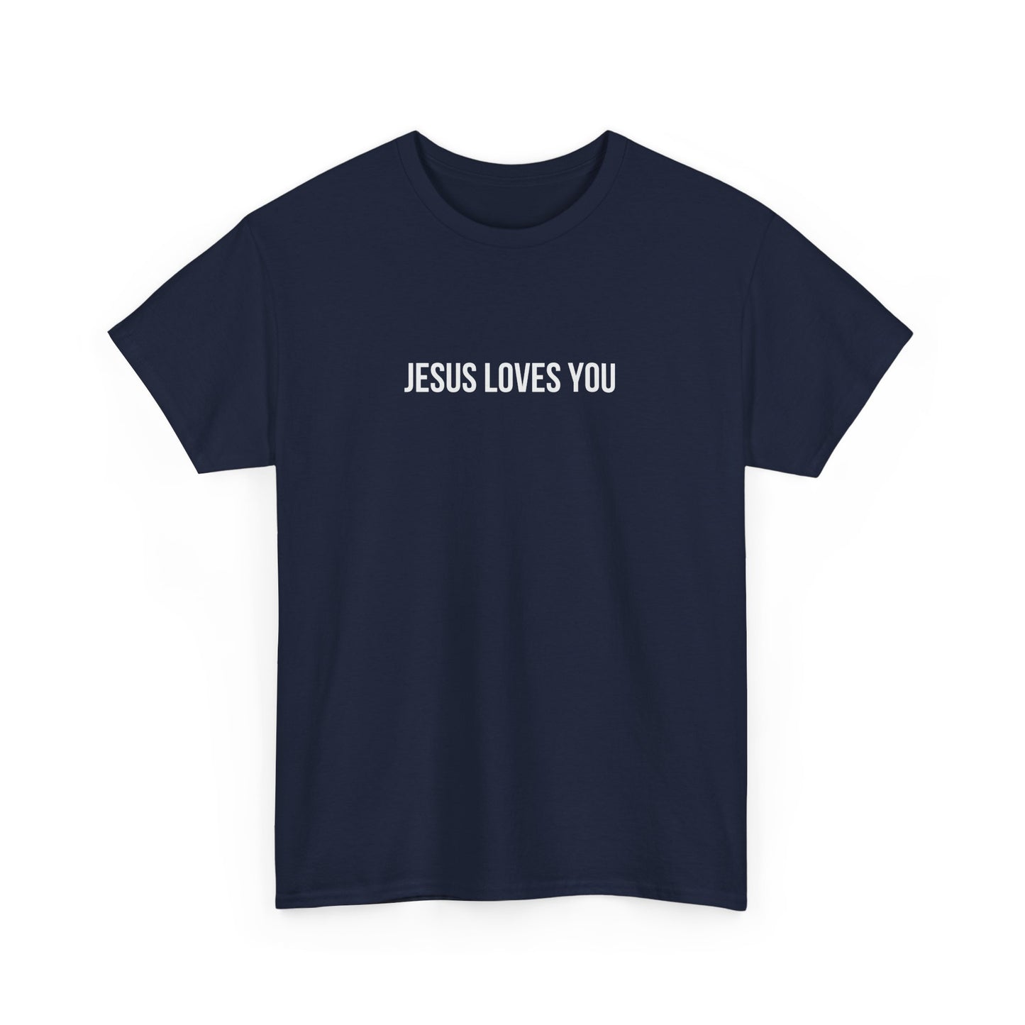 Jesus Loves You (Floral Wreath) Heavy Tee