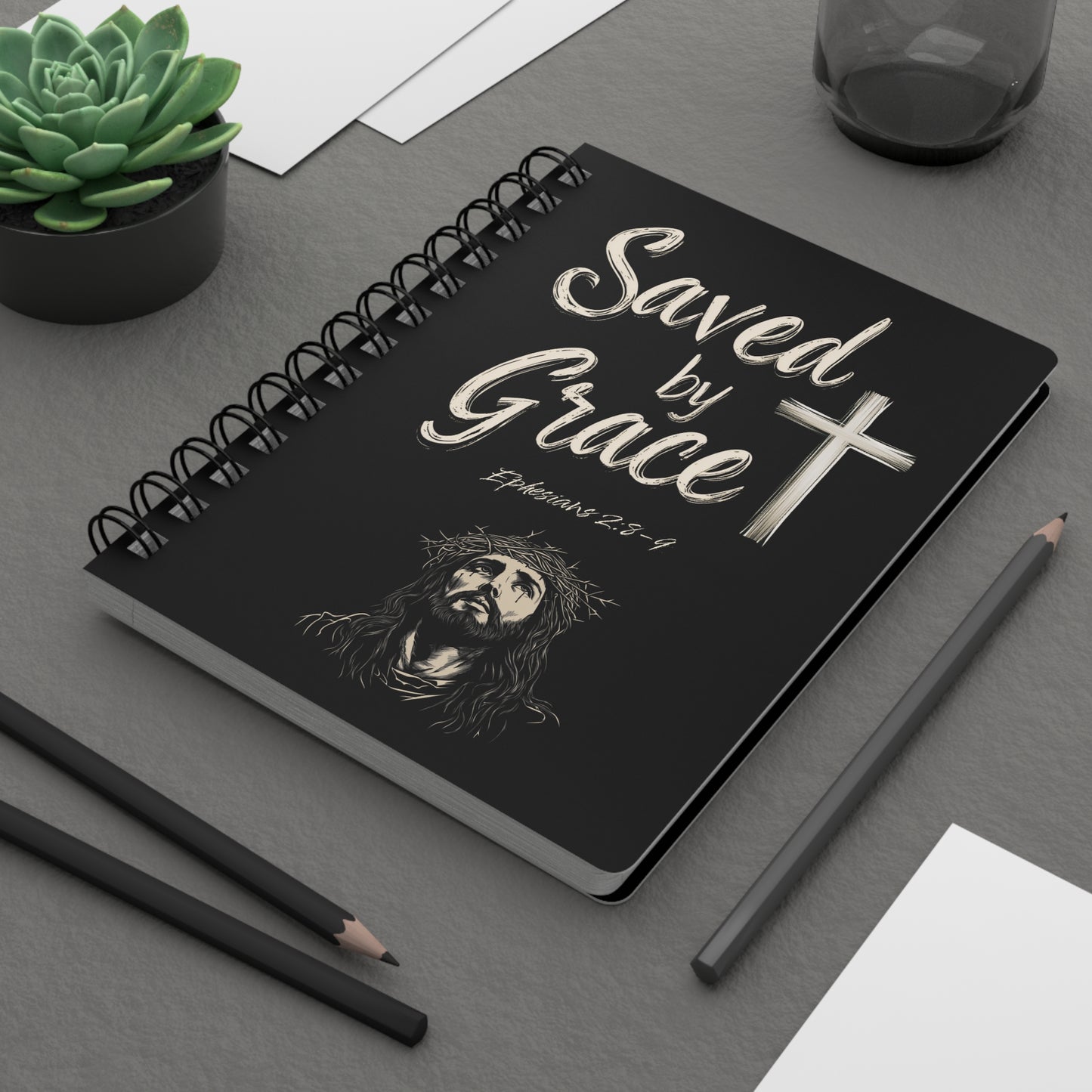 Saved by Grace Spiral Bound Journal