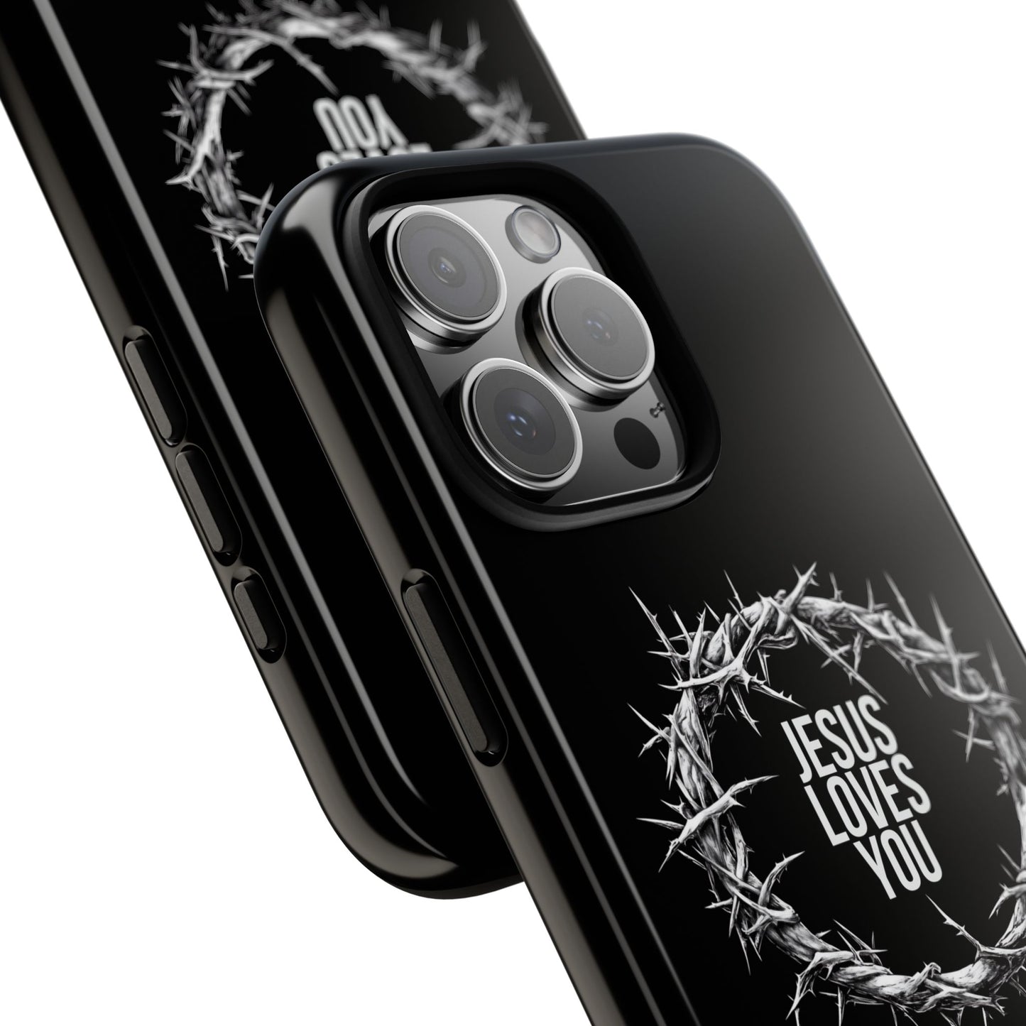 Jesus Loves You (Crown Of Thorns) Phone Case