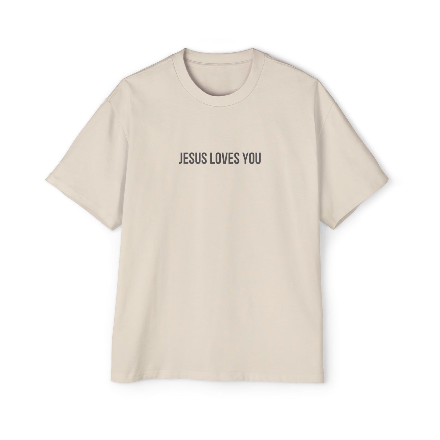 Jesus Loves You (Floral Wreath) Oversized Tee