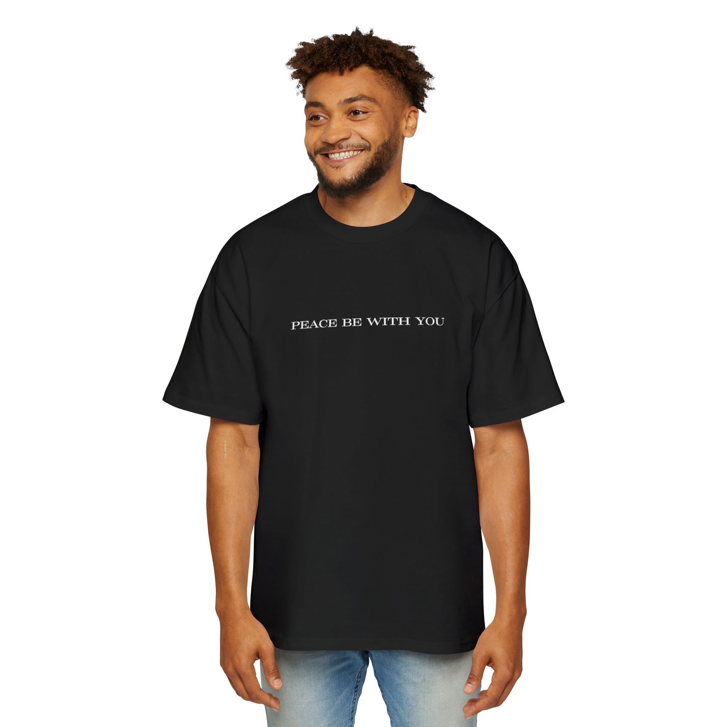Peace Be With You Oversized Tee