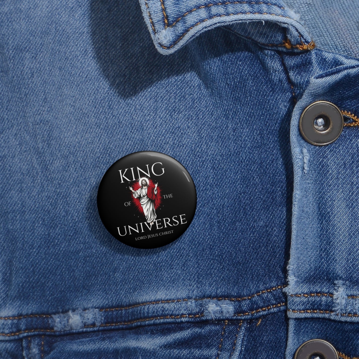 King Of The Universe Pin Button