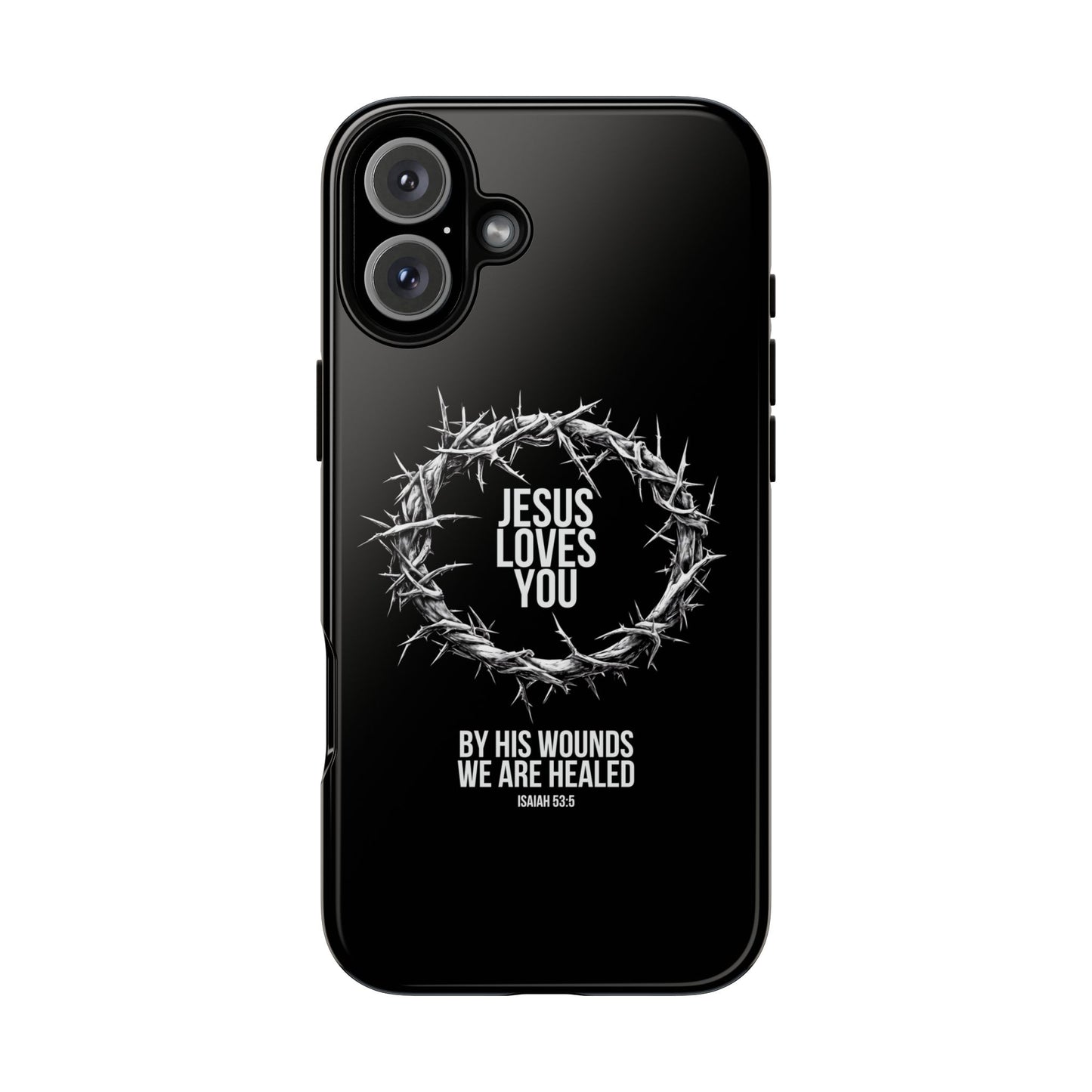Jesus Loves You (Crown Of Thorns) Phone Case