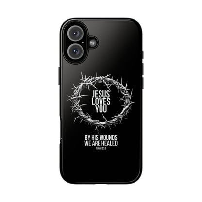 Jesus Loves You (Crown Of Thorns) Phone Case