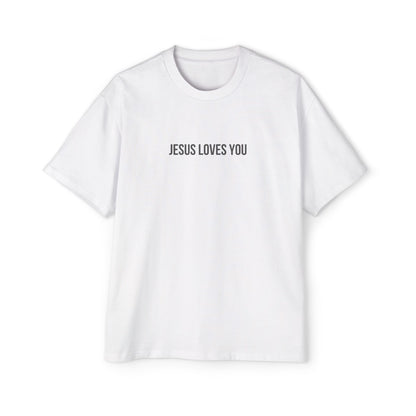 Jesus Loves You (Floral Wreath) Oversized Tee