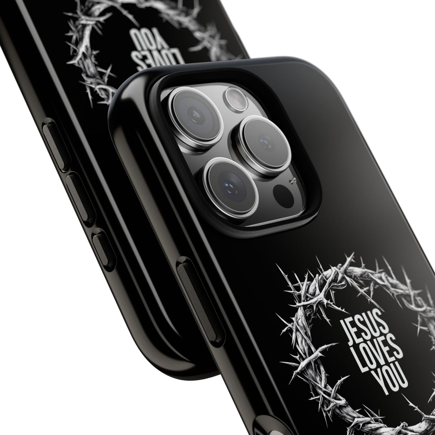 Jesus Loves You (Crown Of Thorns) Phone Case