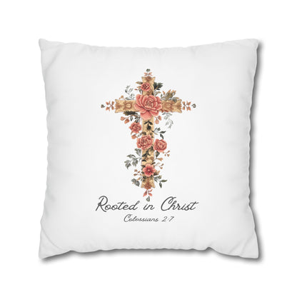 Rooted In Christ Square Pillowcase