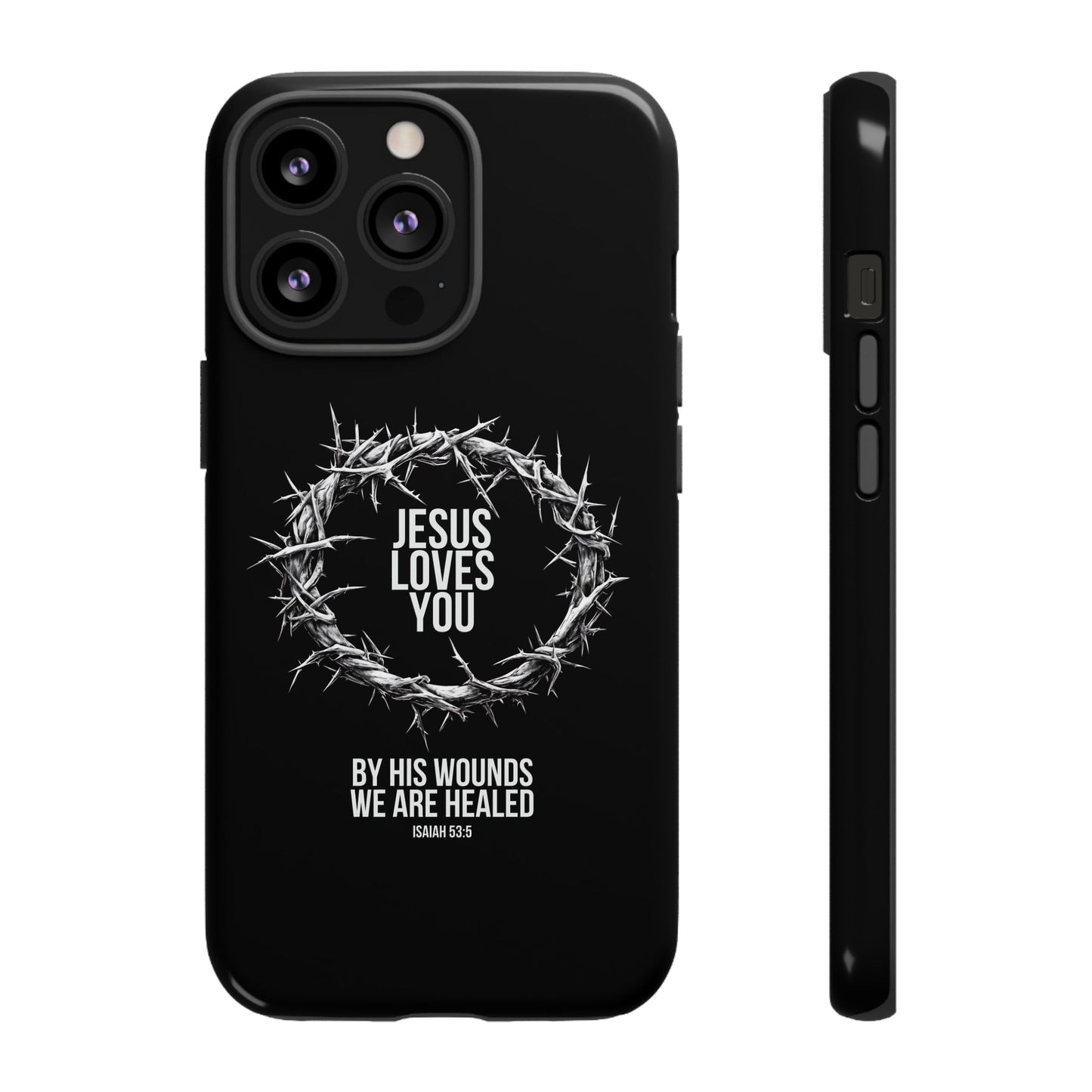 Jesus Loves You (Crown Of Thorns) Phone Case
