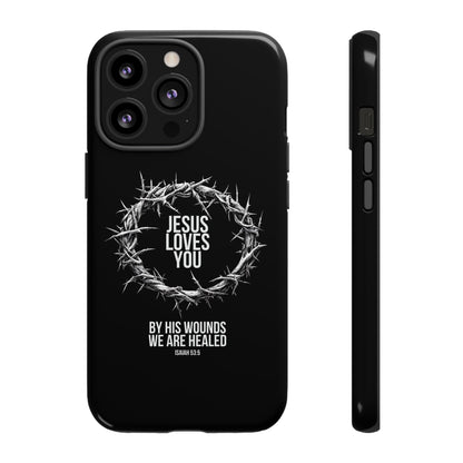 Jesus Loves You (Crown Of Thorns) Phone Case