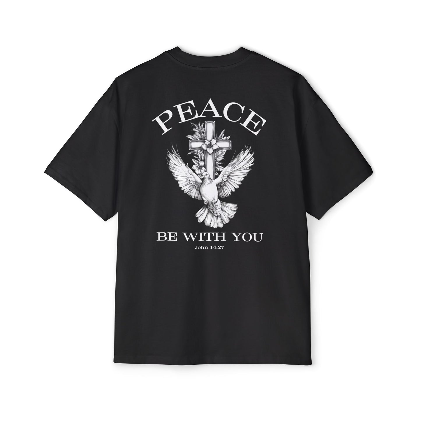 Peace Be With You Oversized Tee