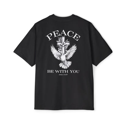 Peace Be With You Oversized Tee