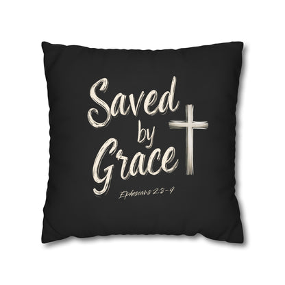 Saved by Grace Square Pillowcase
