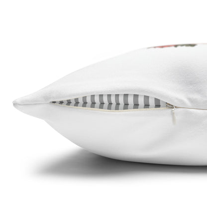 Jesus Loves You (Floral Wreath) Square Pillowcase