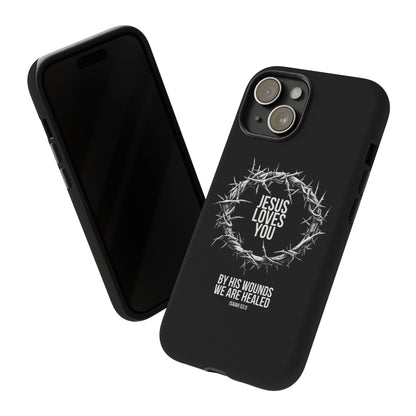 Jesus Loves You (Crown Of Thorns) Phone Case