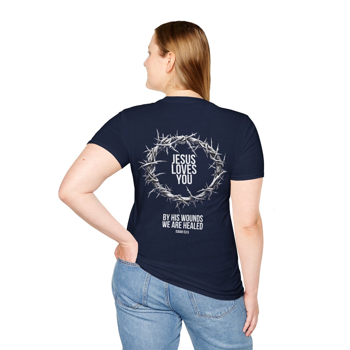 Jesus Loves You (Crown Of Thorns) Softstyle Tee