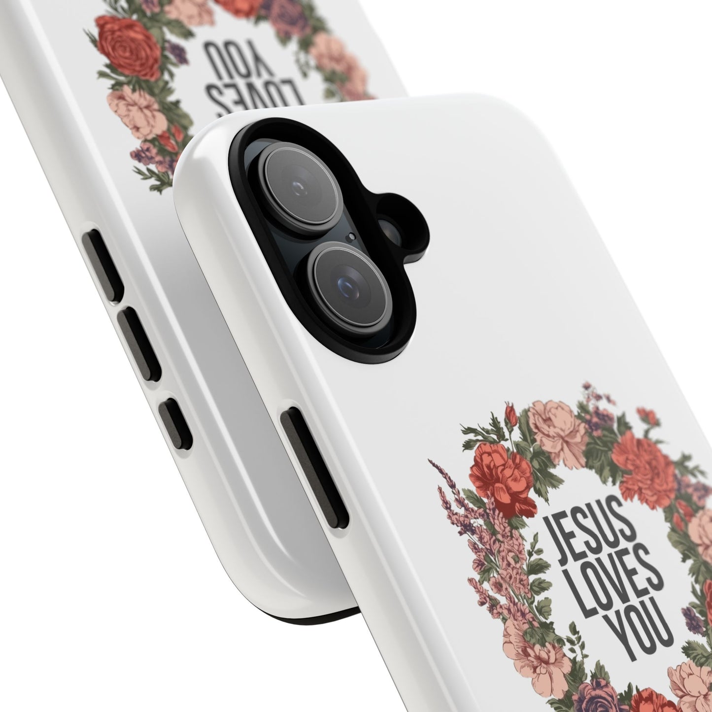 Jesus Loves You (Floral Wreath) Phone Case