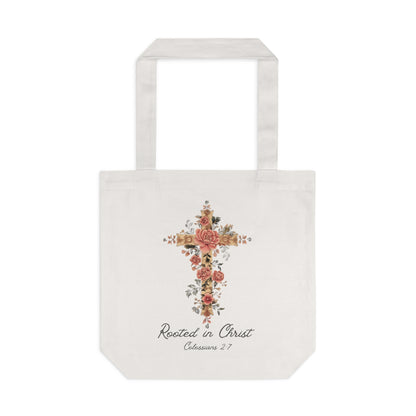 Rooted In Christ Tote Bag