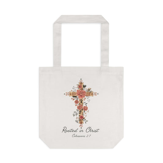 Rooted In Christ Tote Bag