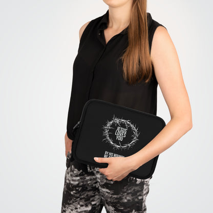 Jesus Loves You (Crown Of Thorns) Laptop Sleeve
