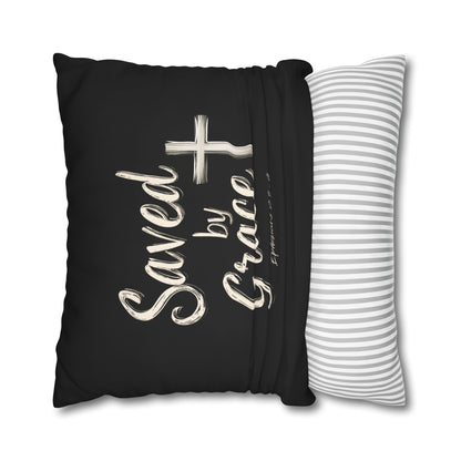 Saved by Grace Square Pillowcase
