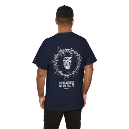 Jesus Loves You (Crown Of Thorns) Heavy Tee