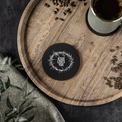 Jesus Loves You (Crown Of Thorns) Coaster