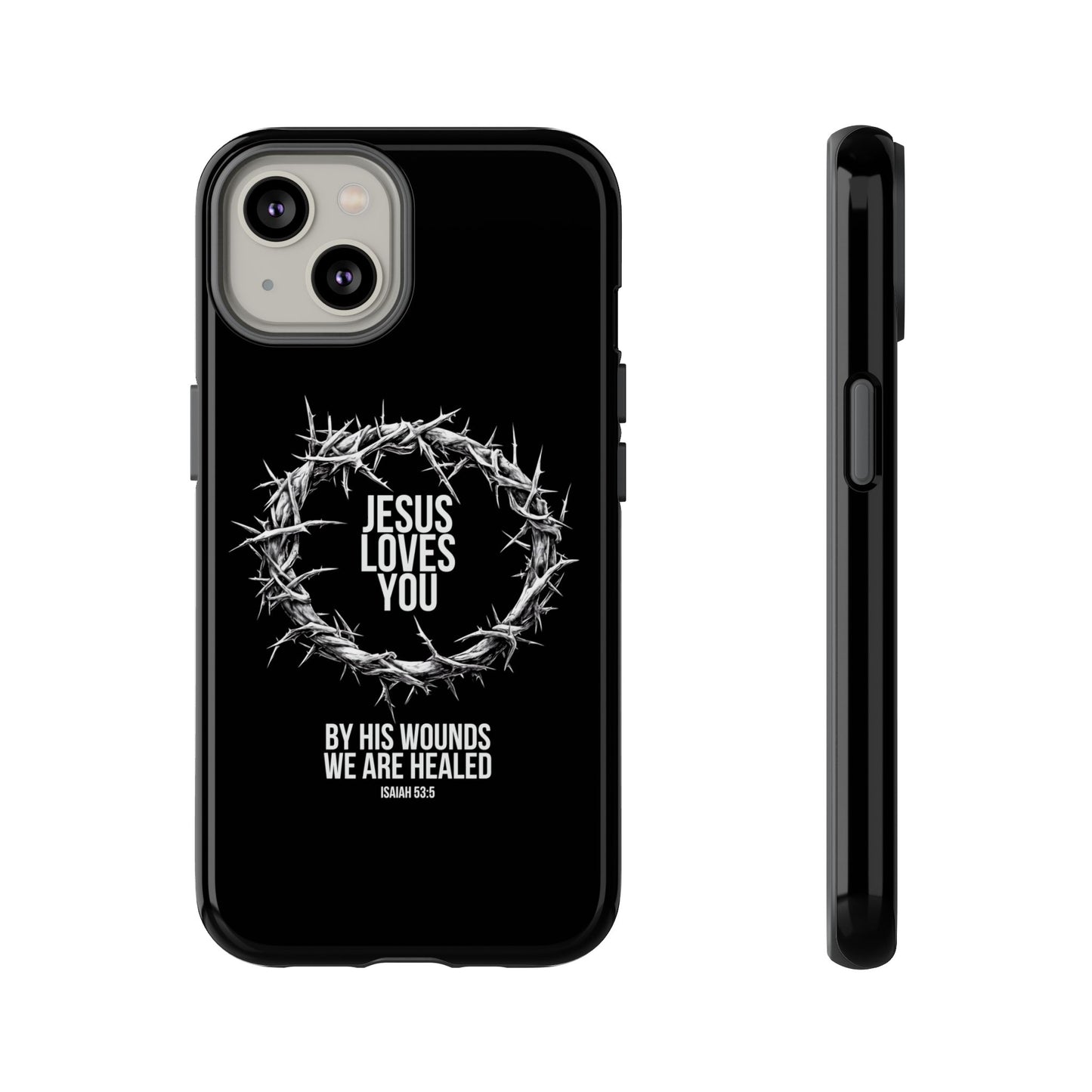 Jesus Loves You (Crown Of Thorns) Phone Case