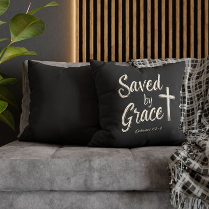 Saved by Grace Square Pillowcase