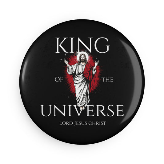 King Of The Universe Button Magnet