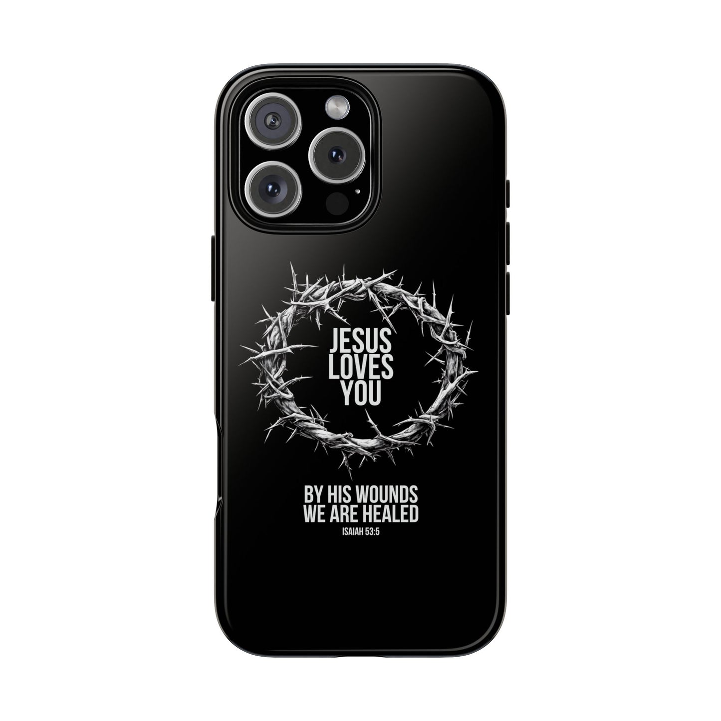 Jesus Loves You (Crown Of Thorns) Phone Case