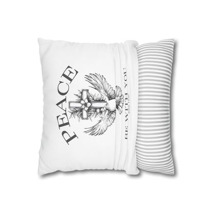 Peace Be With You Square Pillowcase