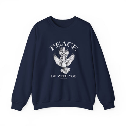 Peace Be With You (Front) Crewneck Sweatshirt
