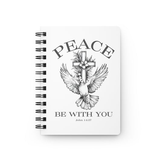 Peace Be With You Spiral Bound Journal